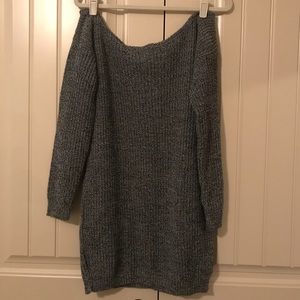 Misguided Off the Shoulder Sweater Dress